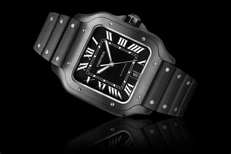 cartier santos dark|cartier santos watch size guide.